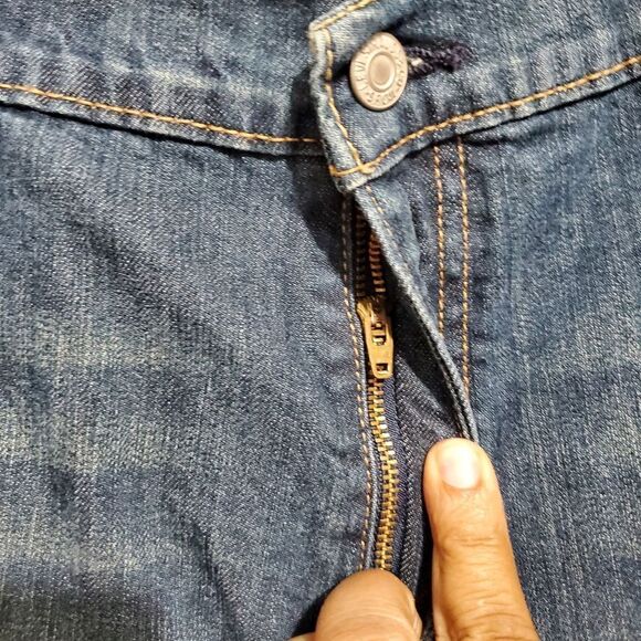 Preowned mens Sz 38×32 levis 514 Straight fit denim jeans blue - Picture 7 of 13